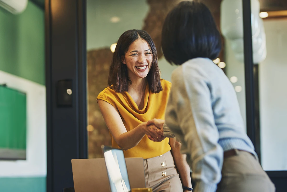 2 females from hiring team